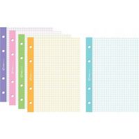 Wkad do segregatora A4 5x50kartek 5 kolorw, kolorowy margines INTERDRUK