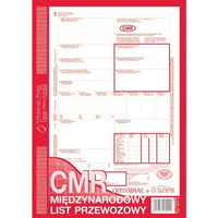 800-3N CMR A4 78kartek 1+5 numerowany midzynarodowy list przewozowy M&P