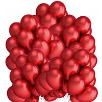 Balony 12` metalizowane CZERWONE (50) 170-2634 FIORELLO