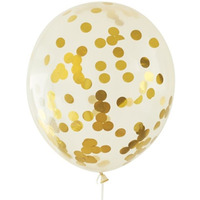 Balony z konfetti zote 30cm (5 szt) BKN-8575 ALIGA