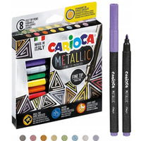 Pisaki CARIOCA metaliczne 8 kolorw 43162