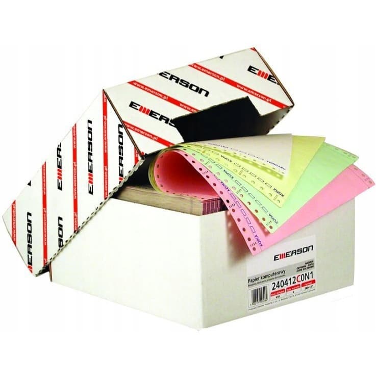 Papier komputerowy C240-3N 240312C0N1red 600składek EMERSON