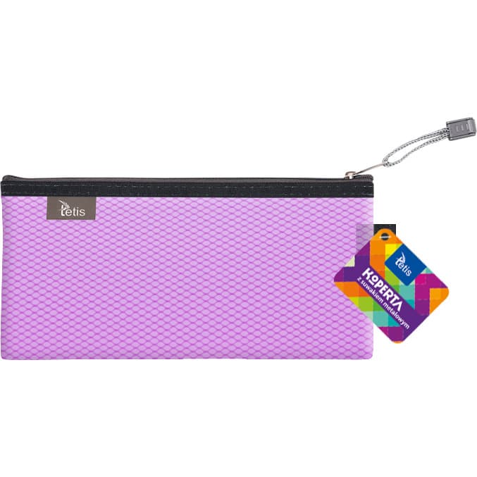 Koperta 24x12cm z suwakiem metalowym TETIS BT609-F Fiolet