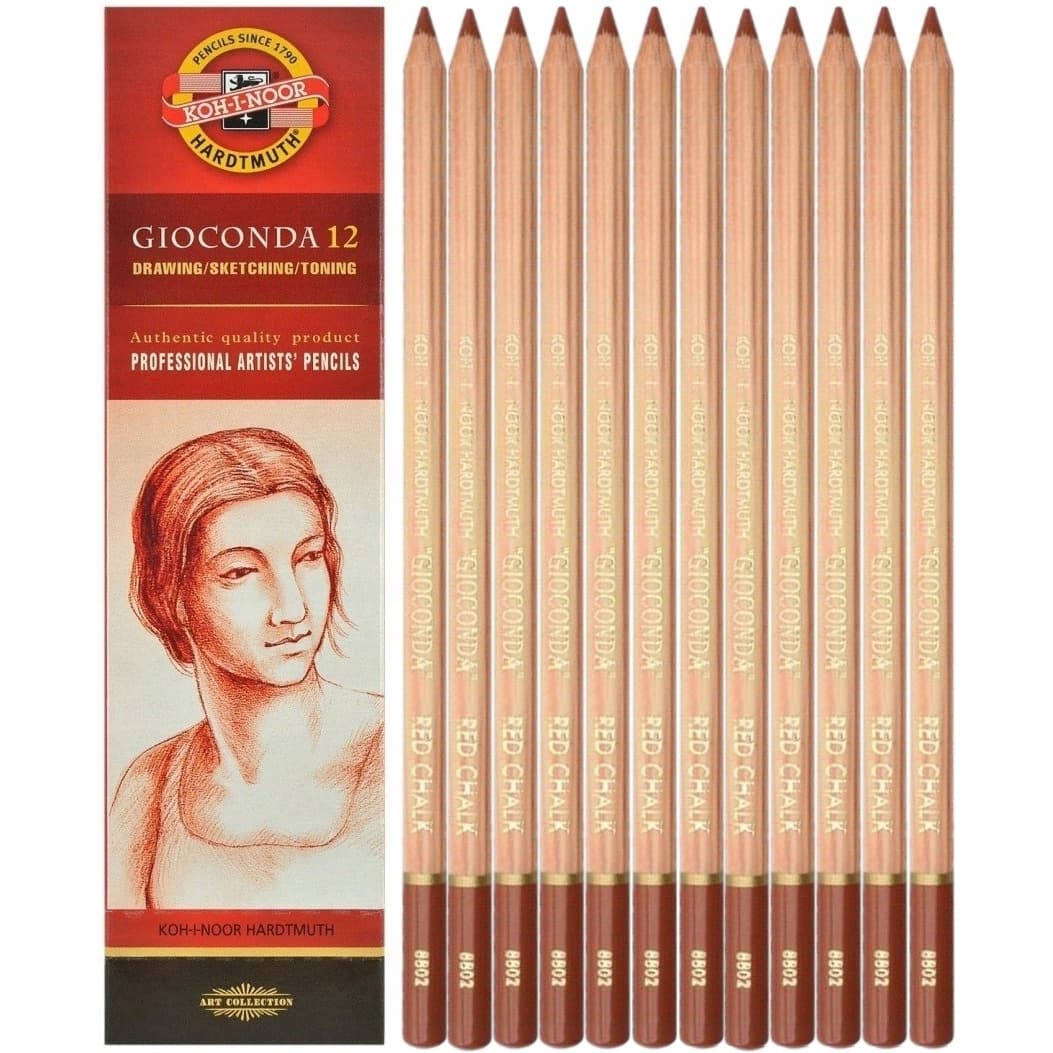 Kredka pastela GIOCONDA ruda (12szt.) 8802 KOH-I-NOOR