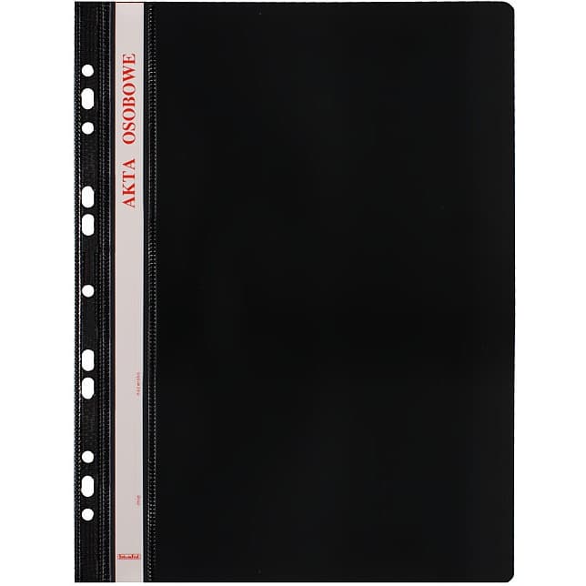 Skoroszyt na akta osobowe A4 wpinany do segregatora 10 sztuk czarny ST-23-05 BIURFOL