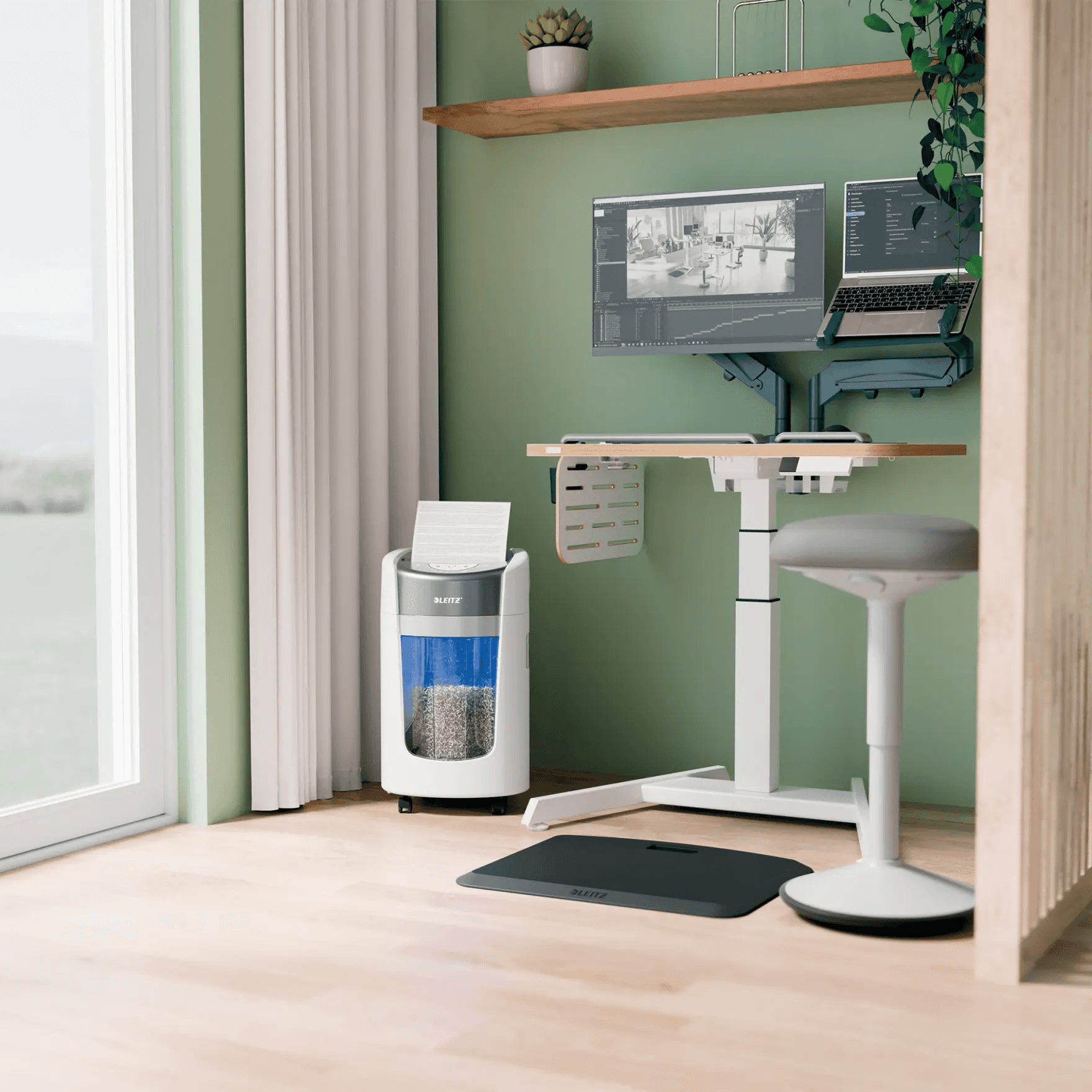 Niszczarka Leitz IQ Optimax Home Office 225 P5 15L 83580000