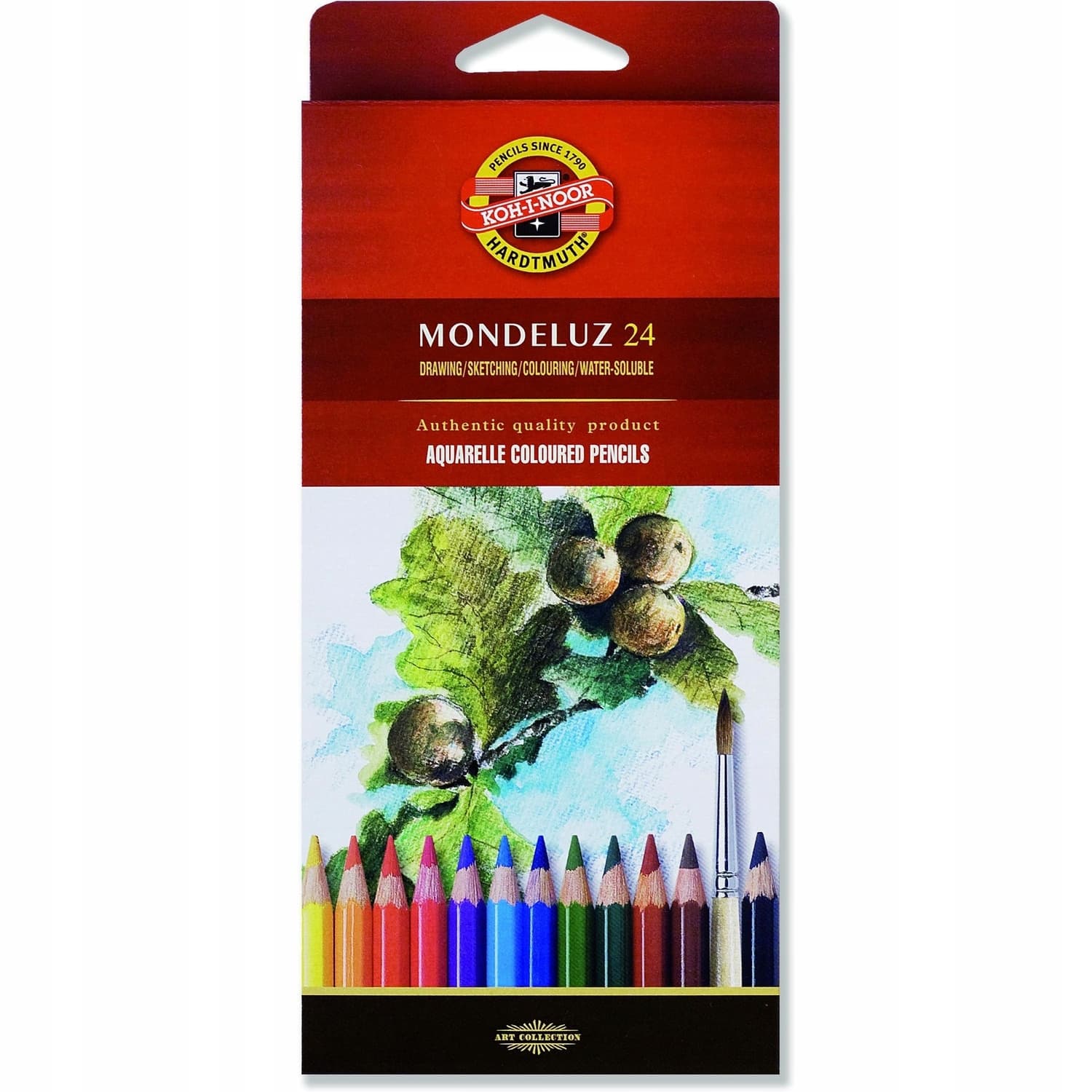 Kredki akwarelowe MONDELUZ 24 kolory 3718 KOH-I-NOOR