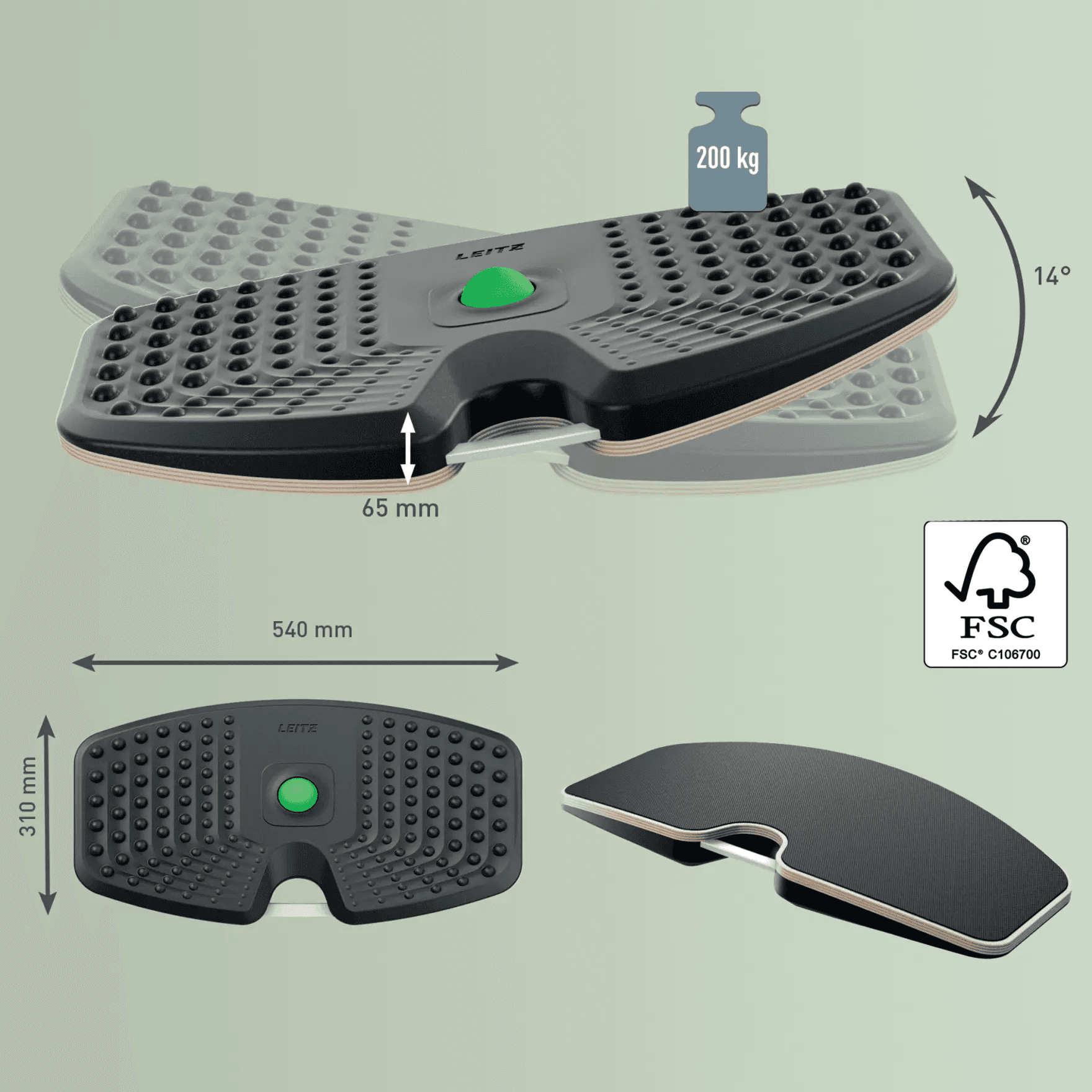 Deska Ergo Active do balansowania 65870089 LEITZ