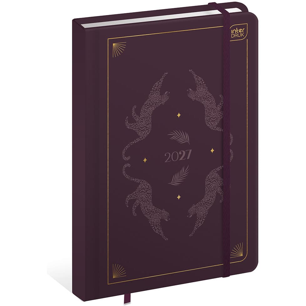 Kalendarz książkowy 2027 B6 192 Metallic Satin INTERDRUK