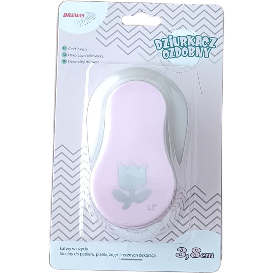 Dziurkacz ozdobny 3,8 cm TULIPAN D38-33 BREWIS