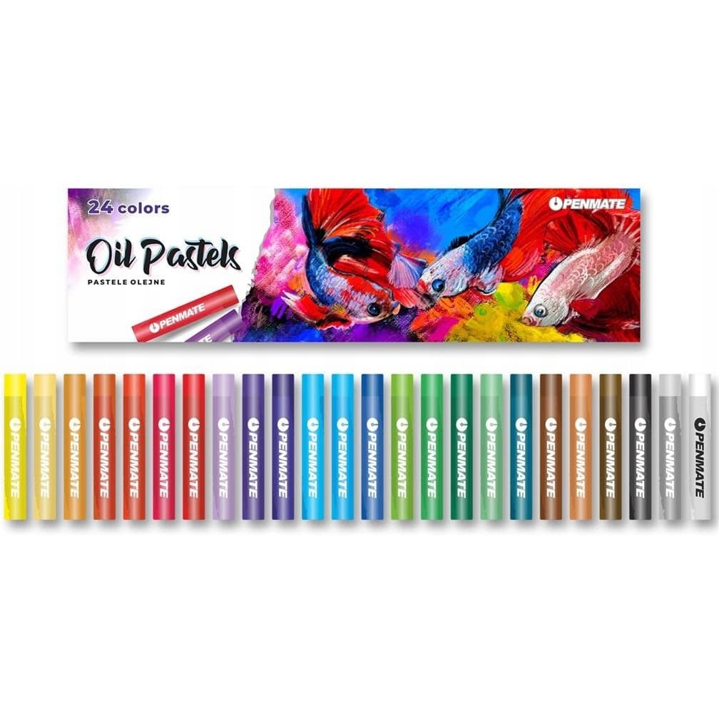 Kredki pastele olejne 24 kolory TT8330 PENMATE