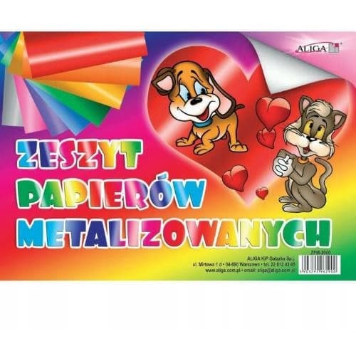 Zeszyt papierów metalizowanych B5 ZPM-2900 ALIGA
