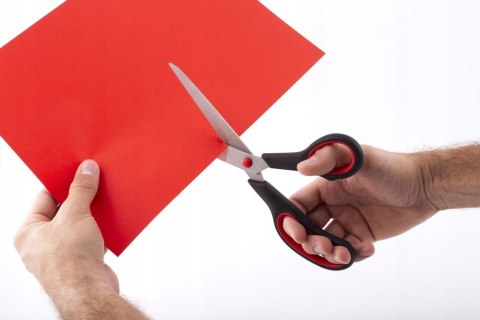 Nożyczki 25cm gumowy uchwyt SG250 009362 D.RECT