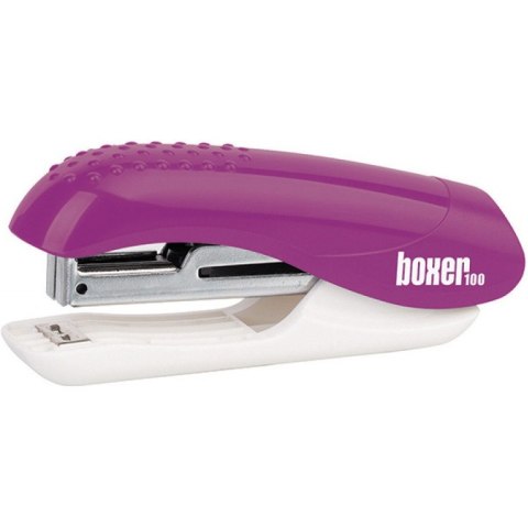 Zszywacz ICO BOXER 100 fioletowy do 10kartek, zszywkin nr 10 ISAXB100-13