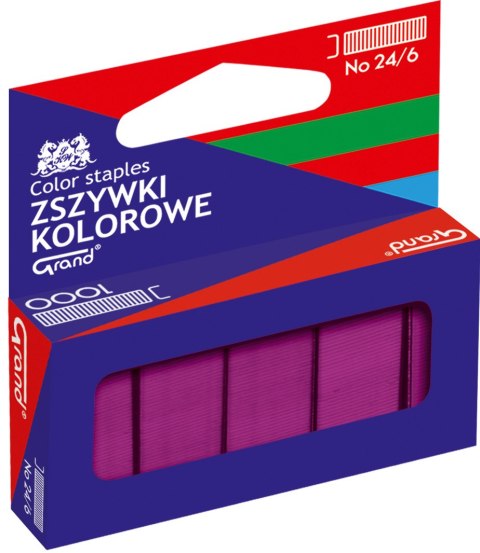 Zszywki kolorowe 24/6 GRAND 110-1664/3/2/ Zszywki kolorowe 24/6 GRAND 110-1664/3/2/