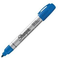 Marker pernamentmy SHARPIE niebieski okrągła końcówka obudowa metalowa S0945730 Marker pernamentmy SHARPIE niebieski okrągła końcówka obudowa metalowa S0945730