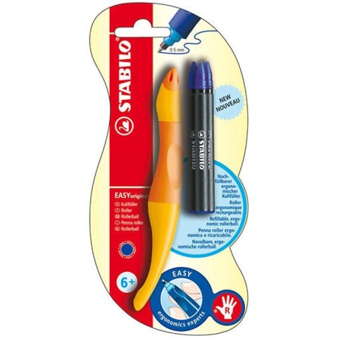 Pióro kulkowe EASY żółto-pomarańczowe 0,5mm dla praworęcznych B-36383-10 STABILO Pióro kulkowe EASY żółto-pomarańczowe 0,5mm dla praworęcznych B-36383-10 STABILO