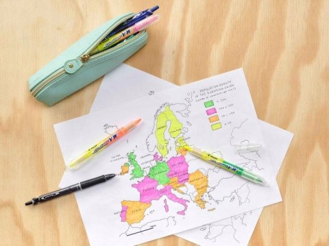 Zakreślacz dwustronny BG żółto-różowy SW-SLV W-YP-BG PILOT