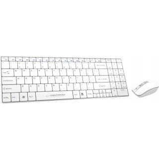 Klawiatura + mysz bezprzewodowa ESPERANZA LIBERTY biała EK122W 2.4GHz