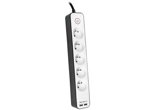 Listwa zasilająca 5g/1,5m/2USB biało-czarna Zebra mobile ready (2xUSB 2,1A) TRALIS46254 TRACER Listwa zasilająca 5g/1,5m/2USB biało-czarna Zebra mobile ready (2xUSB 2,1A) TRALIS46254 TRACER