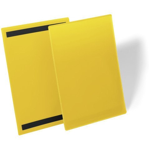 Kieszeń magazynowa magnetyczna A4 pionowa żółta (50szt) 174404 DURABLE Kieszeń magazynowa magnetyczna A4 pionowa żółta (50szt) 174404 DURABLE