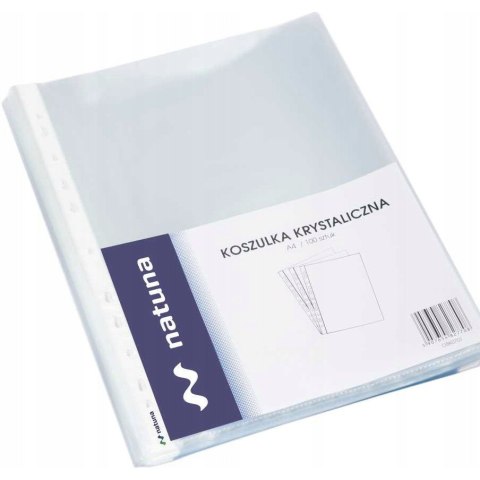 Koszulki krystaliczne na dokumenty A4 45mic 100 sztuk NATUNA