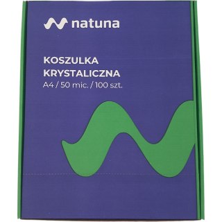 Koszulka krystaliczna A4 50 mikronów (100 sztuk) w pudełku do archiwizacji NATUNA