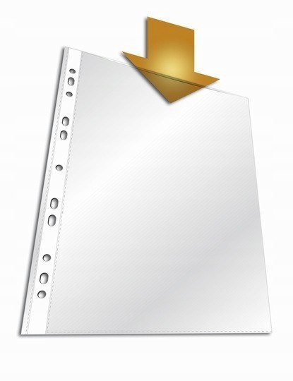 Koszulki groszkowe na dokumenty A4 35mic 100 sztuk 400105682 BANTEX BUDGET