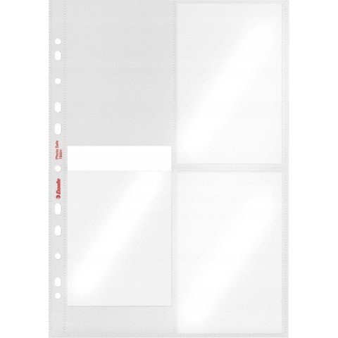 Koszulki krystaliczne na zdjęcia 10x15cm pionowe 80mic 10 sztuk 78001 ESSELTE