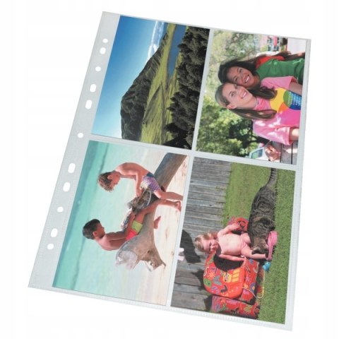 Koszulki krystaliczne na zdjęcia 10x15cm pionowe 80mic 10 sztuk 78001 ESSELTE