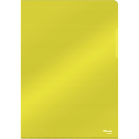 Ofertówki krystaliczne na dokumenty A4 150mic 25 sztuk żółte 55431 ESSELTE