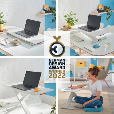 Stanowisko do pracy na stojąco Ergo Cosy z wysuwaną tacą na klawiaturę 65320085 LEITZ Stanowisko do pracy na stojąco Ergo Cosy z wysuwaną tacą na klawiaturę 65320085 LEITZ