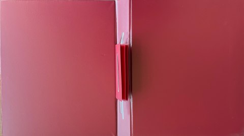 Teczka do akt osobowych grzbiet 3cm bordowa bez wyposażenia 3 wąsy TD-01 BIURFOL