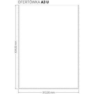 Ofertówka A3 `U` (10 sztuk)OF-80 BIURFOL