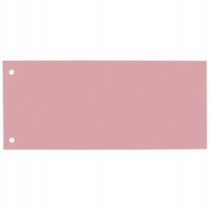 Przekładki do segregatora kartonowe 1/3 A4 105x240mm różowa 100 sztuk 100205027 OXFORD