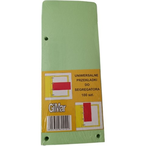 Przekładki 98x240 wąskie (100szt.) odcienie zieleni BREWIS