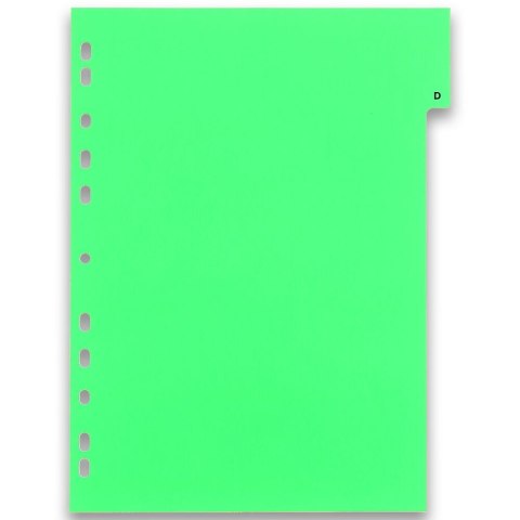 Przekładki alfabetyczne do segregatora A4 PP kolorowe A-Z 100204724 BANTEX