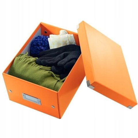 Pudło uniwersalne Click&Store rozmiar M pomarańczowe 240x260x260mm 61090044 LEITZ WOW Pudło uniwersalne Click&Store rozmiar M pomarańczowe 240x260x260mm 61090044 LEITZ WOW