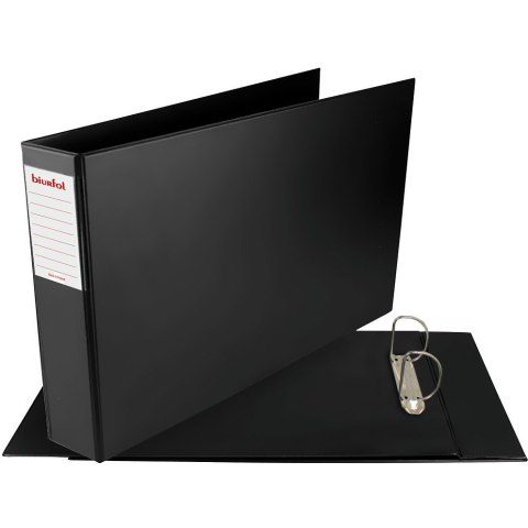 Segregator na dokumenty A3 poziomy 2 ringi 70mm czarny SE-06-01 BIURFOL