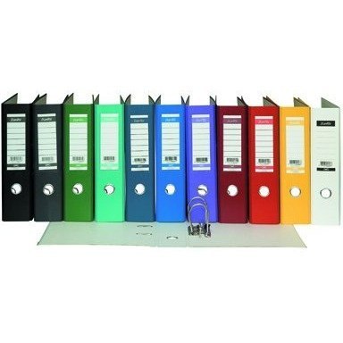 Segregator na dokumenty A4 80mm XXL czarny z szyną 100551789 BANTEX