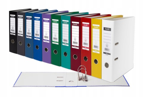 Segregator na dokumenty A4 80mm XXL grafitowy z szyną 100551795 BANTEX