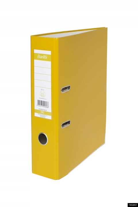 Segregator na dokumenty A4 80mm XXL żółty z szyną 100551786 BANTEX