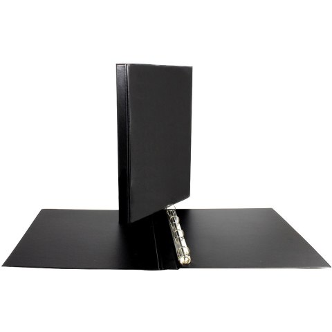 Segregator na dokumenty PANORAMA A4 4 ringi 25mm R16 czarny SE-44-01 BIURFOL