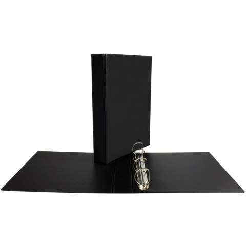 Segregator na dokumenty PANORAMA A4 4 ringi 35mm D25 czarny SE-45-01 BIURFOL