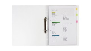 Segregator na dokumenty A4 PP 2 ringi 20mm wzór Piłka SEN-A4-02 BIURFOL