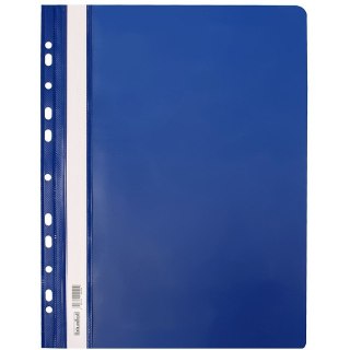 Skoroszyt na dokumenty twardy A4 wpinany do segregatora 10 sztuk granatowy SH-01-09 BIURFOL