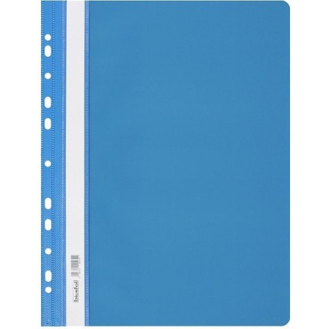 Skoroszyt na dokumenty twardy A4 wpinany do segregatora 10 sztuk jasny niebieski SH-01-13 BIURFOL