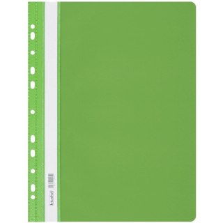 Skoroszyt na dokumenty twardy A4 wpinany do segregatora 10 sztuk jasny zielony SH-01-12 BIURFOL