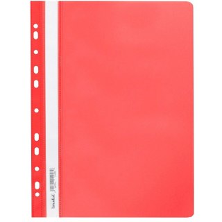 Skoroszyt na dokumenty miękki A4 wpinany do segregatora 20 sztuk czerwony SPP-02-01 BIURFOL