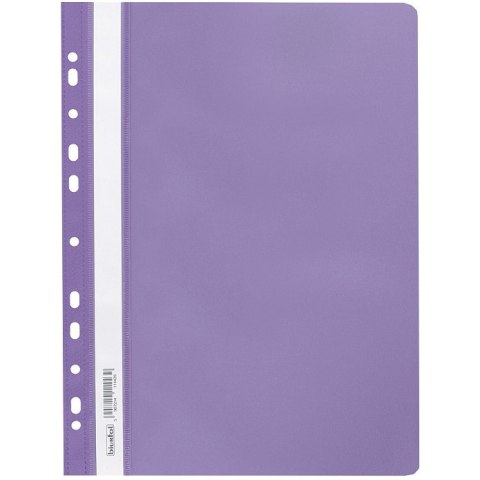 Skoroszyt na dokumenty miękki A4 wpinany do segregatora 20 sztuk fioletowy SPP-02-11 BIURFOL